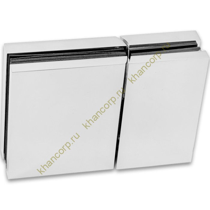 Петля Фурия FDP-242L стекло-стекло 180° левая, с подъемным механизмом, латунь/хром