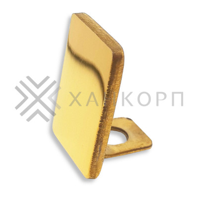 Заглушка торцевая FDPA-601 для П-образного профиля FDPA-60, нержавейка/золото