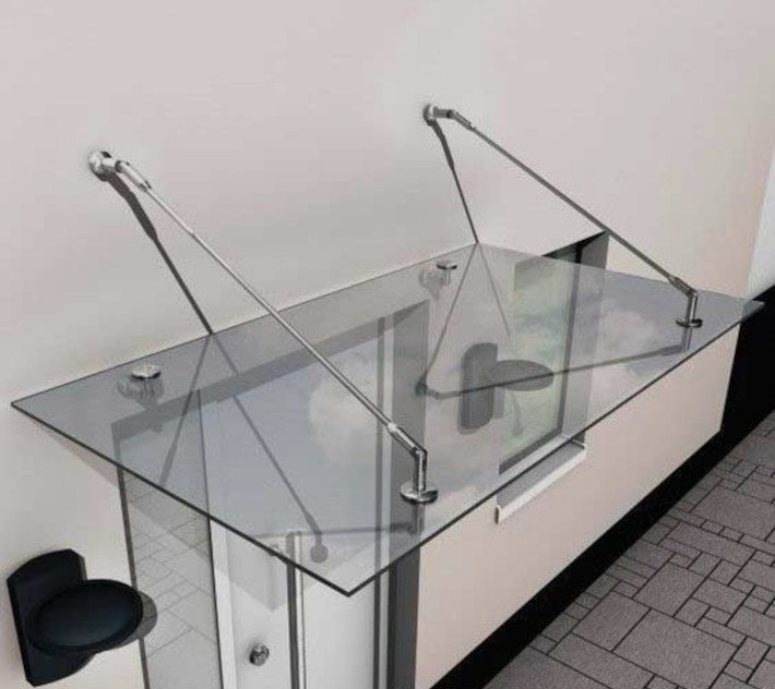 Фурнитура для стеклянных козырьков и навесов