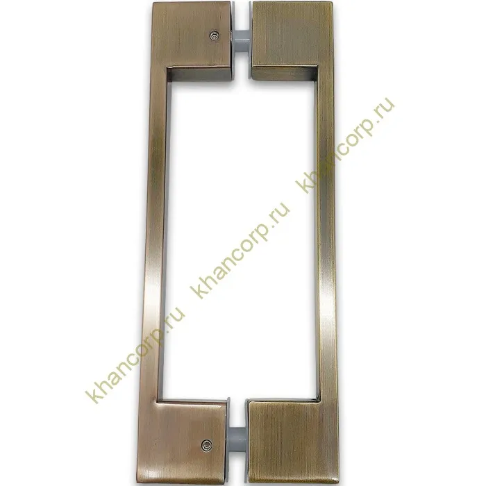 Ручка скоба FDR-90, 10х15х220х1.0 мм, нержавейка/бронза