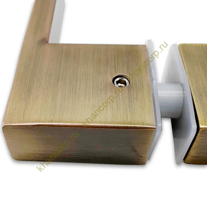 Ручка скоба FDR-90, 10х15х220х1.0 мм, нержавейка/бронза