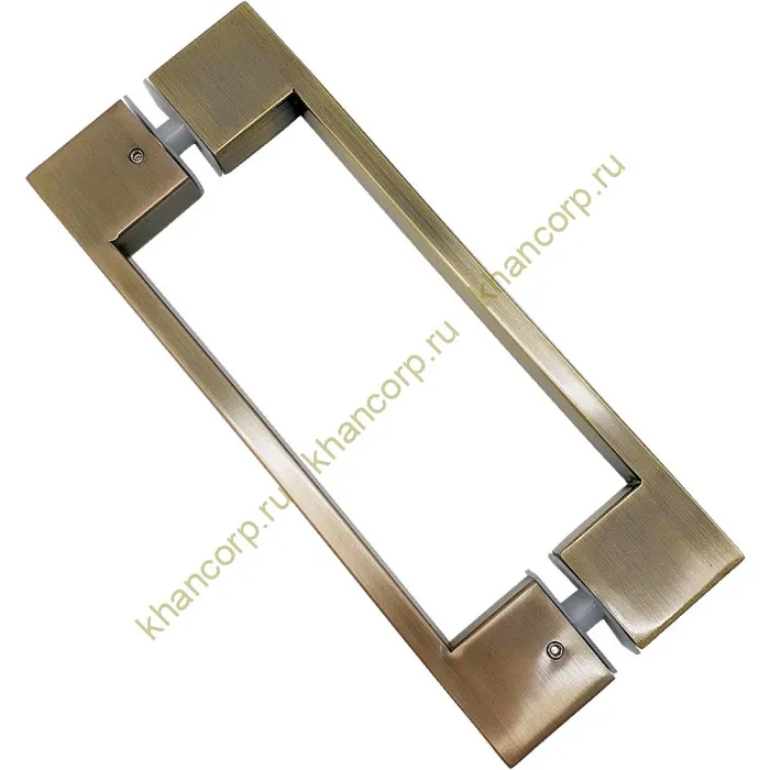 Ручка скоба FDR-90, 10х15х220х1.0 мм, нержавейка/бронза