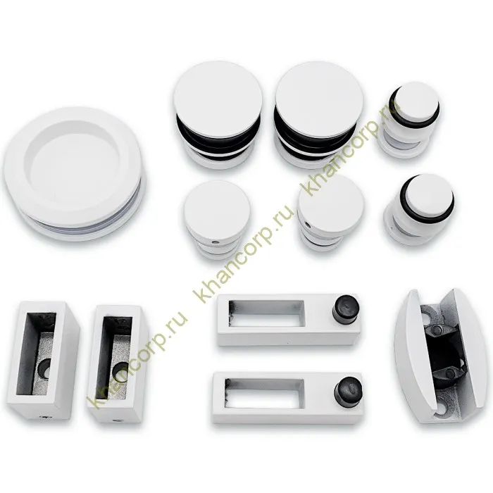 Раздвижная система Альфа FDS-1, нержавейка/белый