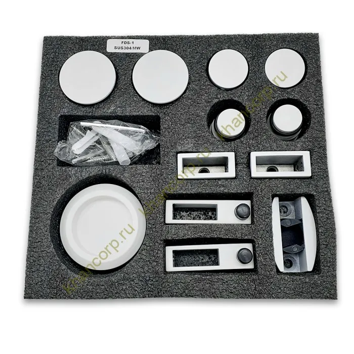 Раздвижная система Альфа FDS-1, нержавейка/белый