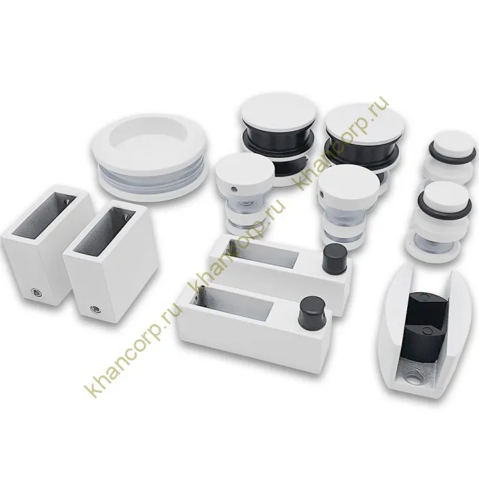 Раздвижная система Альфа FDS-1, нержавейка/белый