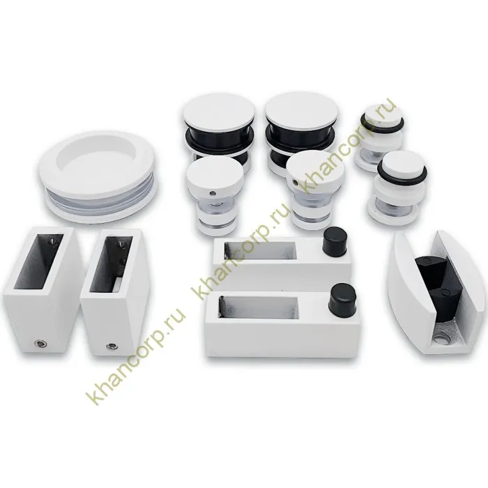 Раздвижная система Альфа FDS-1, нержавейка/белый