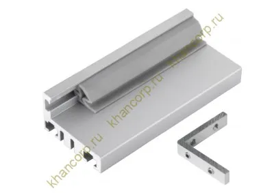 Комплект дверной коробки FDM-65, L-образный 3 м, алюминий/анодированный