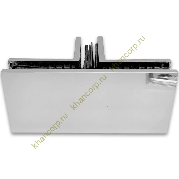 Коннектор Альфа α FDK-19 Т-образный для стекла, нержавейка/полированный