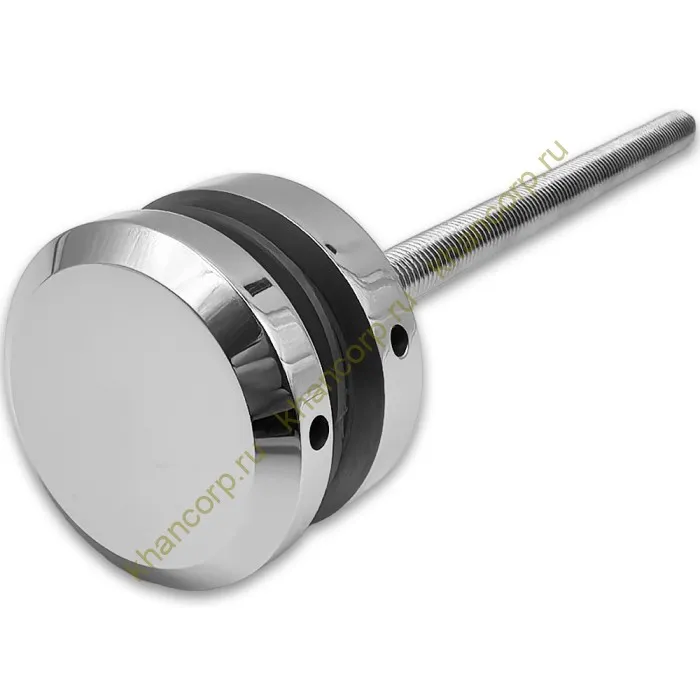 Стеклодержатель FKK-41, 10х10 мм Ø50 мм М10 для стекла, нержавейка/полированный