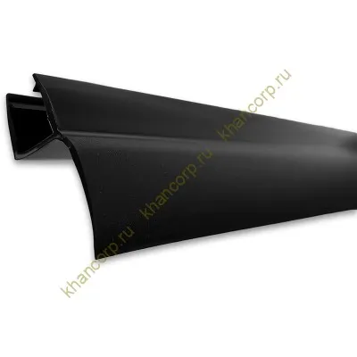 Уплотнитель ПРЕМИУМ Ц-образный черный 2.2 м, ус 16 мм под стекло 8 мм FDPP-405.8