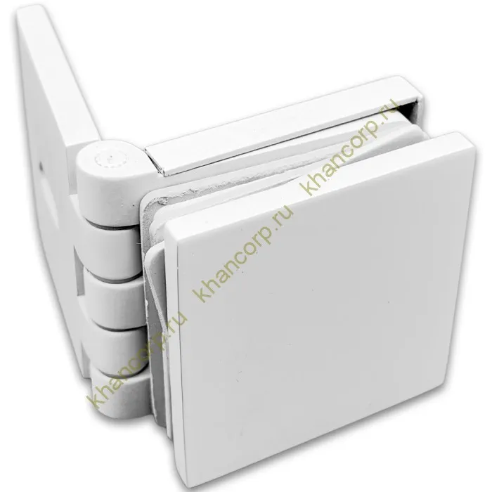 Коннектор Пегас FDK-100 стена-стекло 0°-180°, латунь/белый