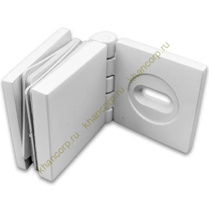 Коннектор Пегас FDK-100 стена-стекло 0°-180°, латунь/белый