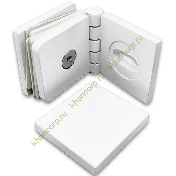 Коннектор Пегас FDK-100 стена-стекло 0°-180°, латунь/белый