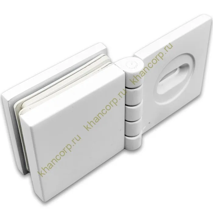 Коннектор Пегас FDK-100 стена-стекло 0°-180°, латунь/белый