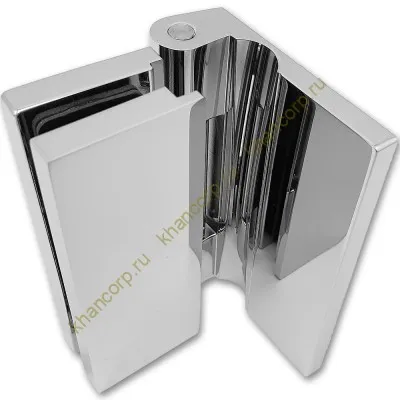 Петля Гера FDP-120 стена-стекло 90˚ открывание наружу, латунь/хром