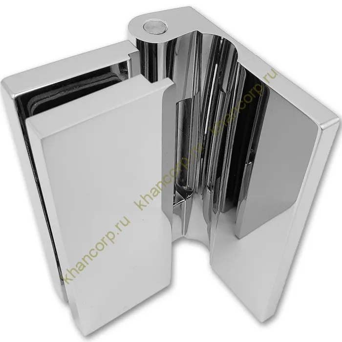 Петля Гера FDP-120 стена-стекло 90˚ открывание наружу, латунь/хром