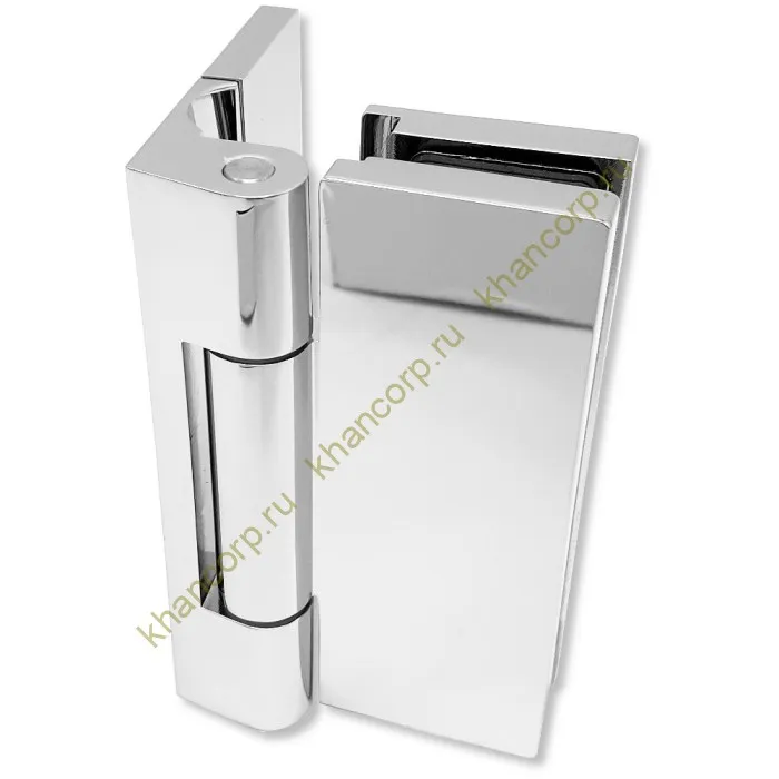 Петля Гера FDP-120 стена-стекло 90˚ открывание наружу, латунь/хром