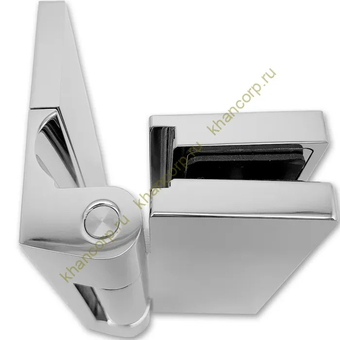 Петля Гера FDP-120 стена-стекло 90˚ открывание наружу, латунь/хром