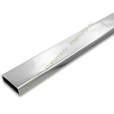 Труба FDT-352, 30х10х1.5 мм 2 м, нержавейка/полированный8K