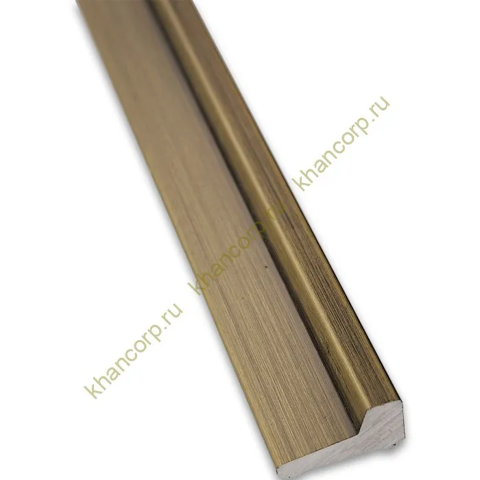 Порог алюминиевый FDPA-43.15 для душевой 1,5 м, алюминий/бронза