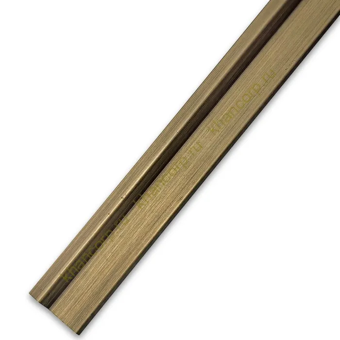 Порог алюминиевый FDPA-43.15 для душевой 1,5 м, алюминий/бронза