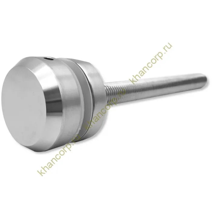 Стеклодержатель FKK-41, 10х10 мм Ø50 мм М10 для стекла, нержавейка/матовый