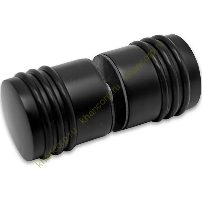 Ручка кноб Йота FDR-141 с одним резиновым торцом, латунь/черный