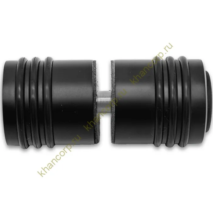 Ручка кноб Йота FDR-141 с одним резиновым торцом, латунь/черный