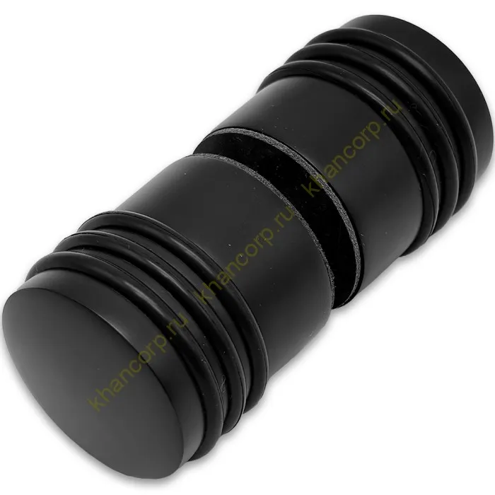 Ручка кноб Йота FDR-141 с одним резиновым торцом, латунь/черный