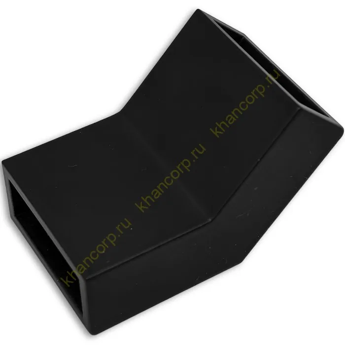 Соединитель FDC-36 трубы 30х10 вертикальный 135°, нержавейка/черный