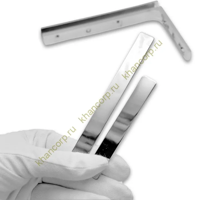 Комплект декоративных крышек FDKA-05 для углового стабилизатора FDK-5, нержавейка/полированный