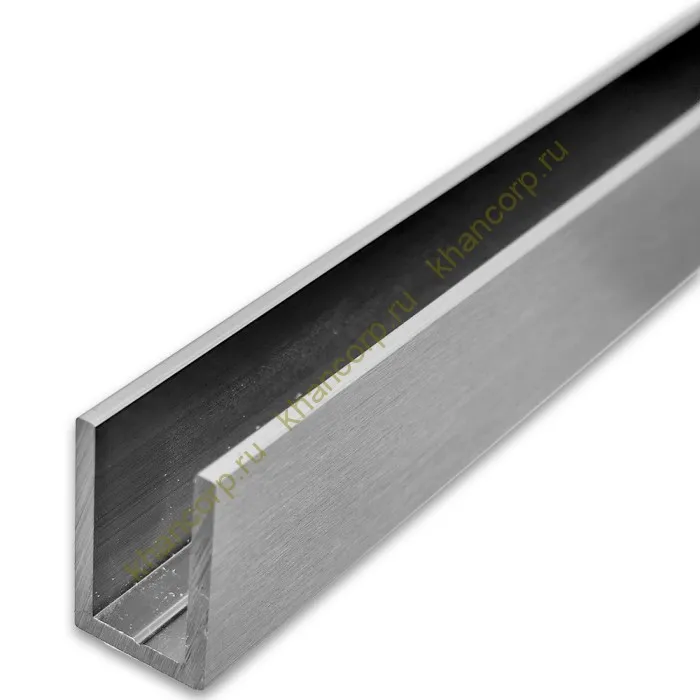 Профиль FDPA-51.3 п-образный 19х12х1,75 мм под стекло 8 мм, 3 м, алюминий/матовый