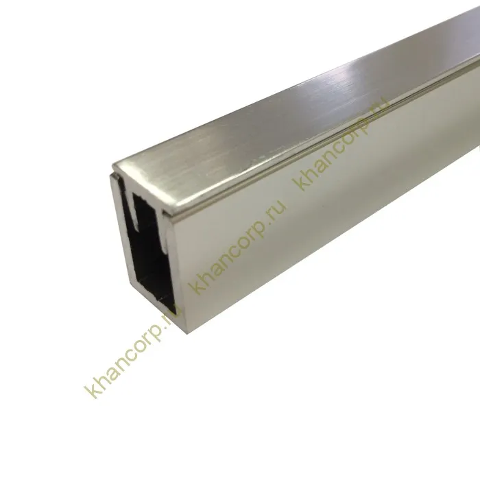 Профиль FDPA-51.3 п-образный 19х12х1,75 мм под стекло 8 мм, 3 м, алюминий/матовый