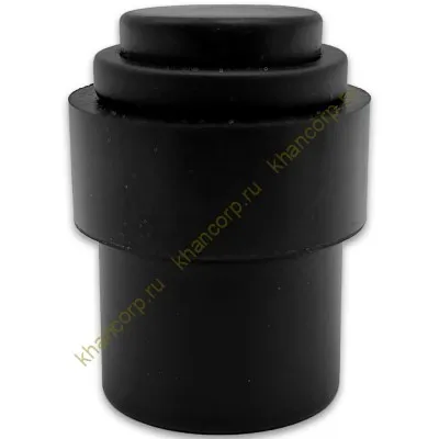 Дверной стопор FDA-09 крепление к стене/полу нержавейка/черный