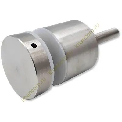 Стеклодержатель FKK-42, 10х30 мм Ø40 мм М10x1.5 для стекла, нержавейка/матовый