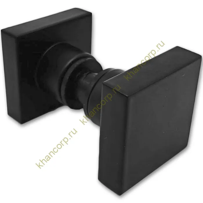 Ручка кноб FDR-30 квадратная, алюминий/черный