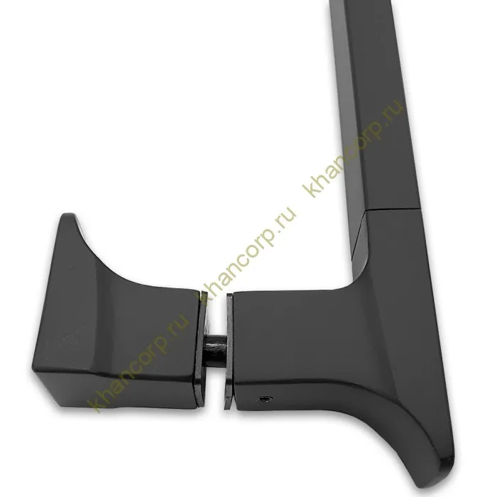 Ручка скоба FDR-96, 15х30х450 мм, нержавейка/черный