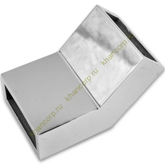 Соединитель FDC-36 трубы 30х10 вертикальный 135°, нержавейка/полированный