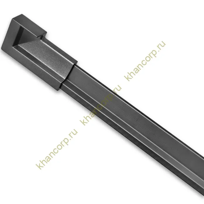 Заглушка FDPA-430L ЛЕВАЯ торцевая для порога FDPA-43.15, ПВХ/оружейная сталь