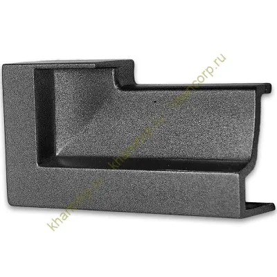 Заглушка FDPA-430L ЛЕВАЯ торцевая для порога FDPA-43.15, ПВХ/оружейная сталь