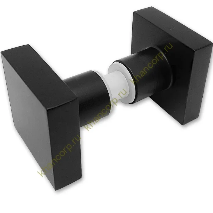 Ручка кноб FDR-31 квадратная, алюминий/черный