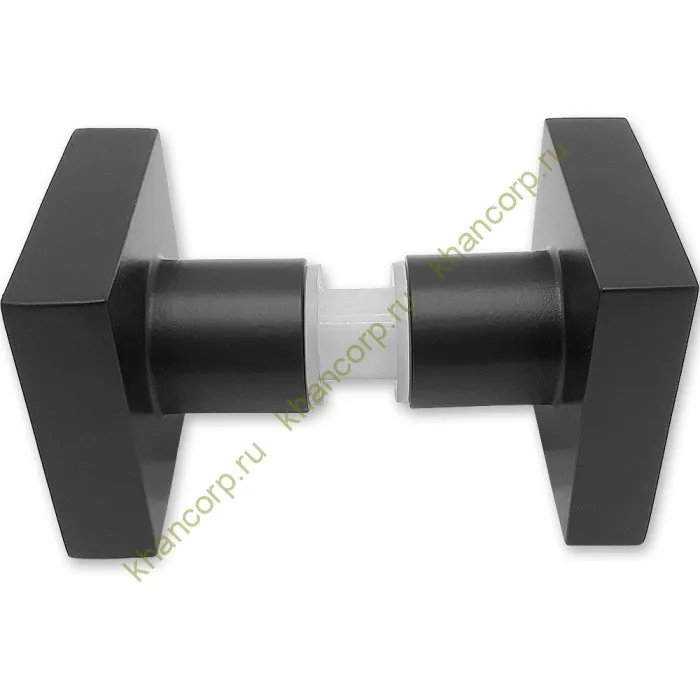 Ручка кноб FDR-31 квадратная, алюминий/черный