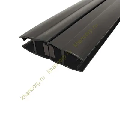 Уплотнитель ПРЕМИУМ магнитный 180° черный 2.2 м под стекло 8 мм FDPP-503.8