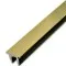 Верхняя заглушка FDPA-500.1 для п-образного профиля 19х13х2 мм, 1 м ,алюминий/золото
