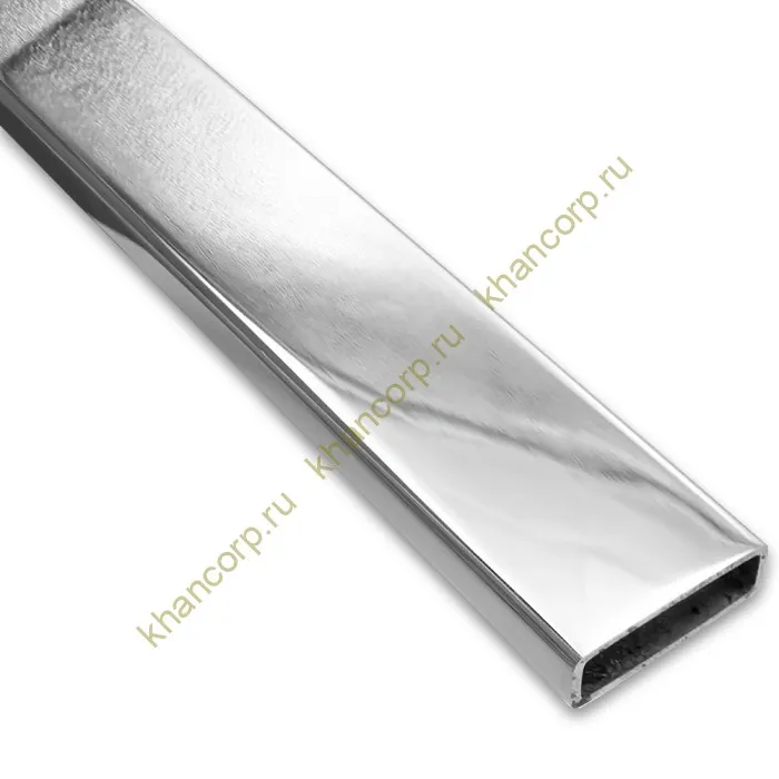 Труба FDT-352, 30х10х1.5 мм 2 м, нержавейка/полированный6К