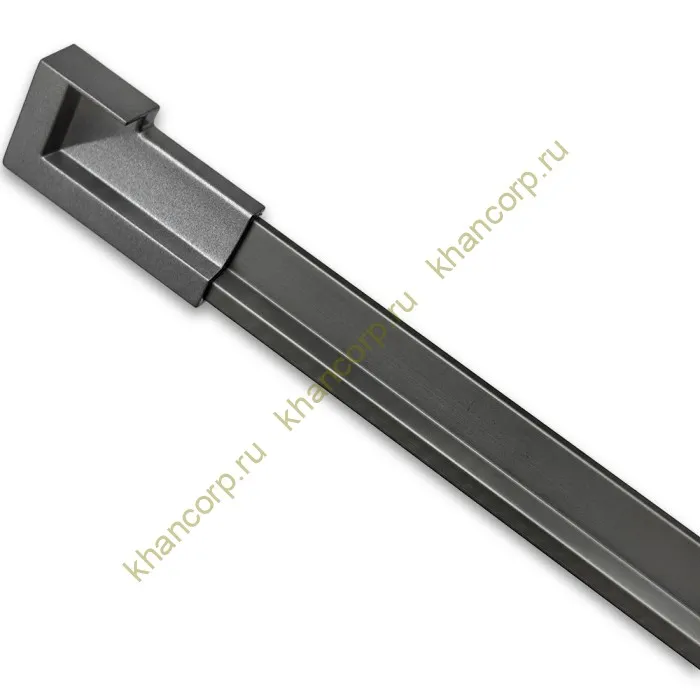 Заглушка FDPA-430R ПРАВАЯ торцевая для порога FDPA-43.15, ПВХ/оружейная сталь