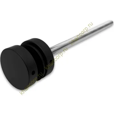 Стеклодержатель FKK-46, 10х10 мм Ø40 мм М10 для стекла, нержавейка/черный