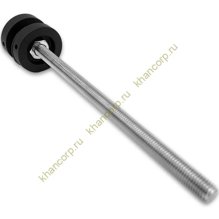 Стеклодержатель FKK-46, 10х10 мм Ø40 мм М10 для стекла, нержавейка/черный