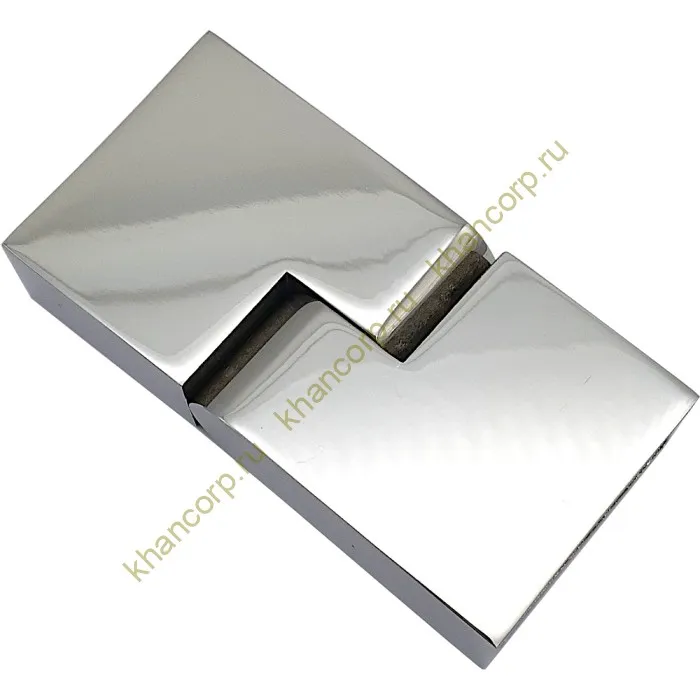 Соединитель FDC-37 трубы 30х10 вертикальный 90°-180°, нержавейка/полированный