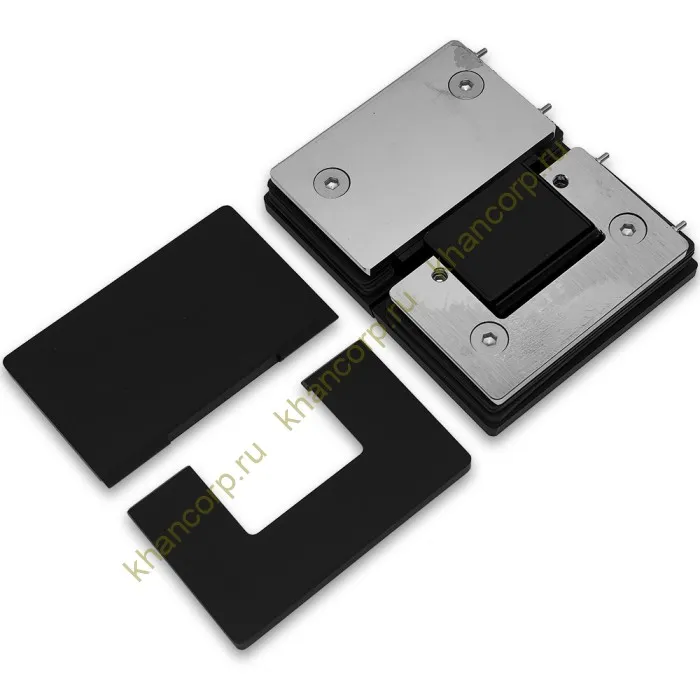 Петля Афина FDP-132 стекло-стекло 180˚, латунь/черный